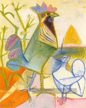 Coq la libération 1944 cubisme Pablo Picasso Peinture à l'huile